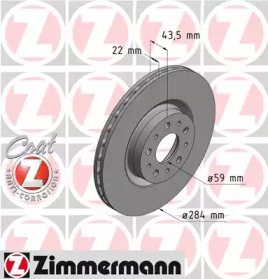 Тормозной диск (ZIMMERMANN: 110.2207.20)