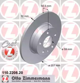 Тормозной диск (ZIMMERMANN: 110.2208.20)