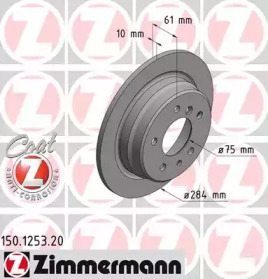 Тормозной диск (ZIMMERMANN: 150.1253.20)