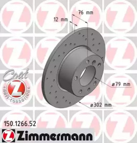 Тормозной диск (ZIMMERMANN: 150.1266.52)