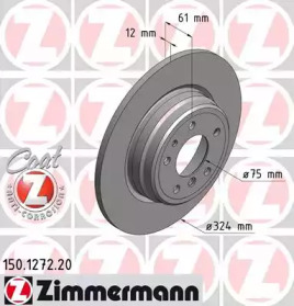 Тормозной диск (ZIMMERMANN: 150.1272.20)