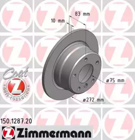 Тормозной диск (ZIMMERMANN: 150.1287.20)