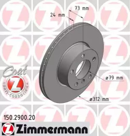 Тормозной диск (ZIMMERMANN: 150.2900.20)