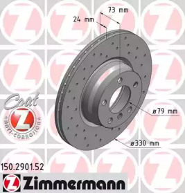 Тормозной диск (ZIMMERMANN: 150.2901.52)