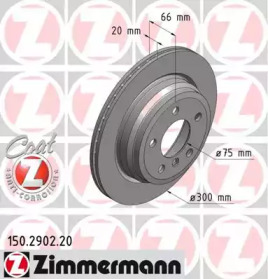 Тормозной диск (ZIMMERMANN: 150.2902.20)