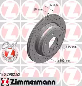 Тормозной диск (ZIMMERMANN: 150.2902.52)