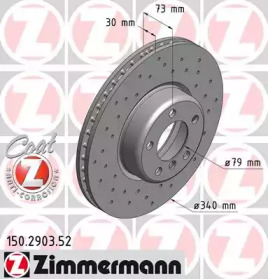 Тормозной диск (ZIMMERMANN: 150.2903.52)