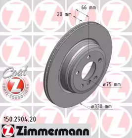 Тормозной диск (ZIMMERMANN: 150.2904.20)