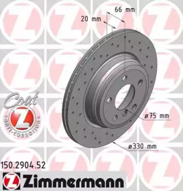 Тормозной диск (ZIMMERMANN: 150.2904.52)