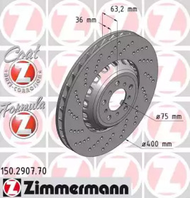 Тормозной диск (ZIMMERMANN: 150.2907.70)