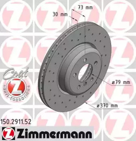 Тормозной диск (ZIMMERMANN: 150.2911.52)