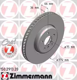 Тормозной диск (ZIMMERMANN: 150.2913.20)