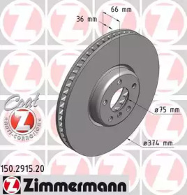 Тормозной диск (ZIMMERMANN: 150.2915.20)