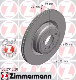 Тормозной диск (ZIMMERMANN: 150.2916.20)