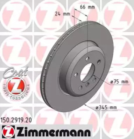 Тормозной диск (ZIMMERMANN: 150.2919.20)