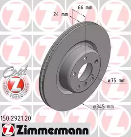 Тормозной диск (ZIMMERMANN: 150.2921.20)