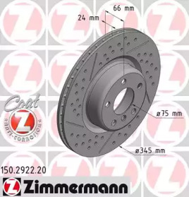 Тормозной диск (ZIMMERMANN: 150.2922.20)