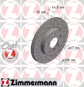 Тормозной диск (ZIMMERMANN: 150.2924.52)