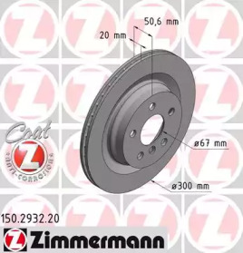 Тормозной диск (ZIMMERMANN: 150.2932.20)