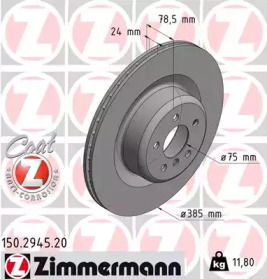 Тормозной диск (ZIMMERMANN: 150.2945.20)