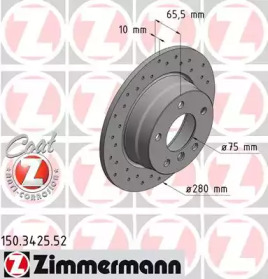 Тормозной диск (ZIMMERMANN: 150.3425.52)