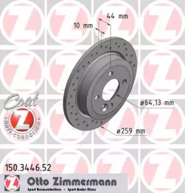 Тормозной диск (ZIMMERMANN: 150.3446.52)