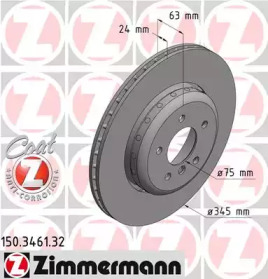 Тормозной диск (ZIMMERMANN: 150.3461.32)