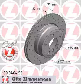 Тормозной диск (ZIMMERMANN: 150.3464.52)