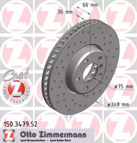 Тормозной диск (ZIMMERMANN: 150.3479.52)