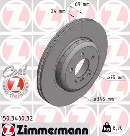 Тормозной диск (ZIMMERMANN: 150.3480.32)