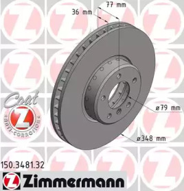 Тормозной диск (ZIMMERMANN: 150.3481.32)