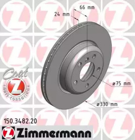 Тормозной диск (ZIMMERMANN: 150.3482.20)