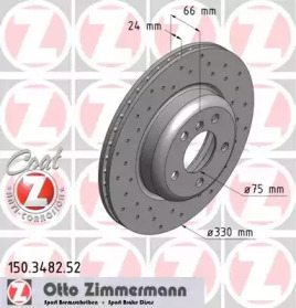 Тормозной диск (ZIMMERMANN: 150.3482.52)