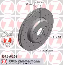 Тормозной диск (ZIMMERMANN: 150.3483.52)