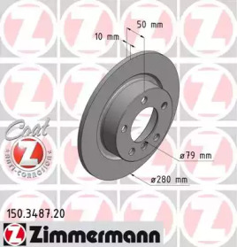 Тормозной диск (ZIMMERMANN: 150.3487.20)