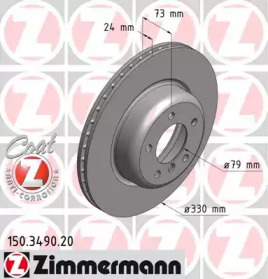 Тормозной диск (ZIMMERMANN: 150.3490.20)