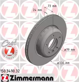 Тормозной диск (ZIMMERMANN: 150.3490.32)