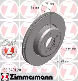 Тормозной диск (ZIMMERMANN: 150.3491.20)