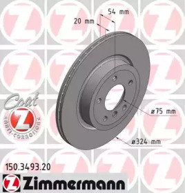 Тормозной диск (ZIMMERMANN: 150.3493.20)