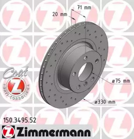 Тормозной диск (ZIMMERMANN: 150.3495.52)