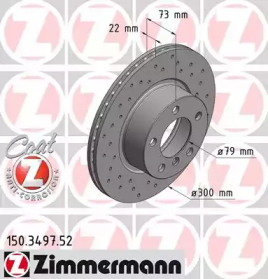 Тормозной диск (ZIMMERMANN: 150.3497.52)