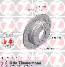 Тормозной диск (ZIMMERMANN: 150.1253.52)