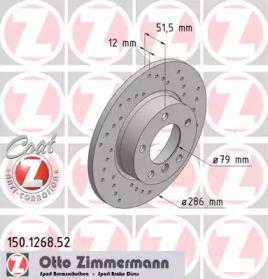 Тормозной диск (ZIMMERMANN: 150.1268.52)