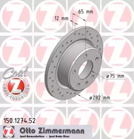 Тормозной диск (ZIMMERMANN: 150.1274.52)