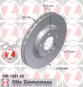 Тормозной диск (ZIMMERMANN: 150.1291.20)