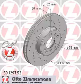 Тормозной диск (ZIMMERMANN: 150.1297.52)