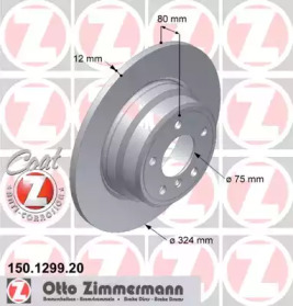 Тормозной диск (ZIMMERMANN: 150.1299.20)