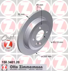 Тормозной диск (ZIMMERMANN: 150.3401.20)