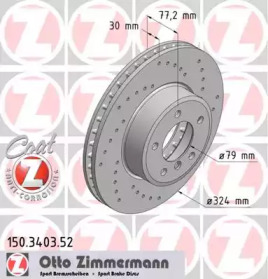 Тормозной диск (ZIMMERMANN: 150.3403.52)