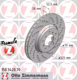 Тормозной диск (ZIMMERMANN: 150.3420.70)